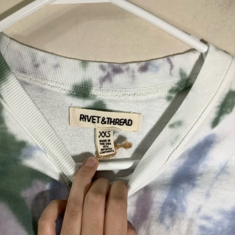 Rivet & Thread Tie-Dye Crew Sweatshirt Oversized
